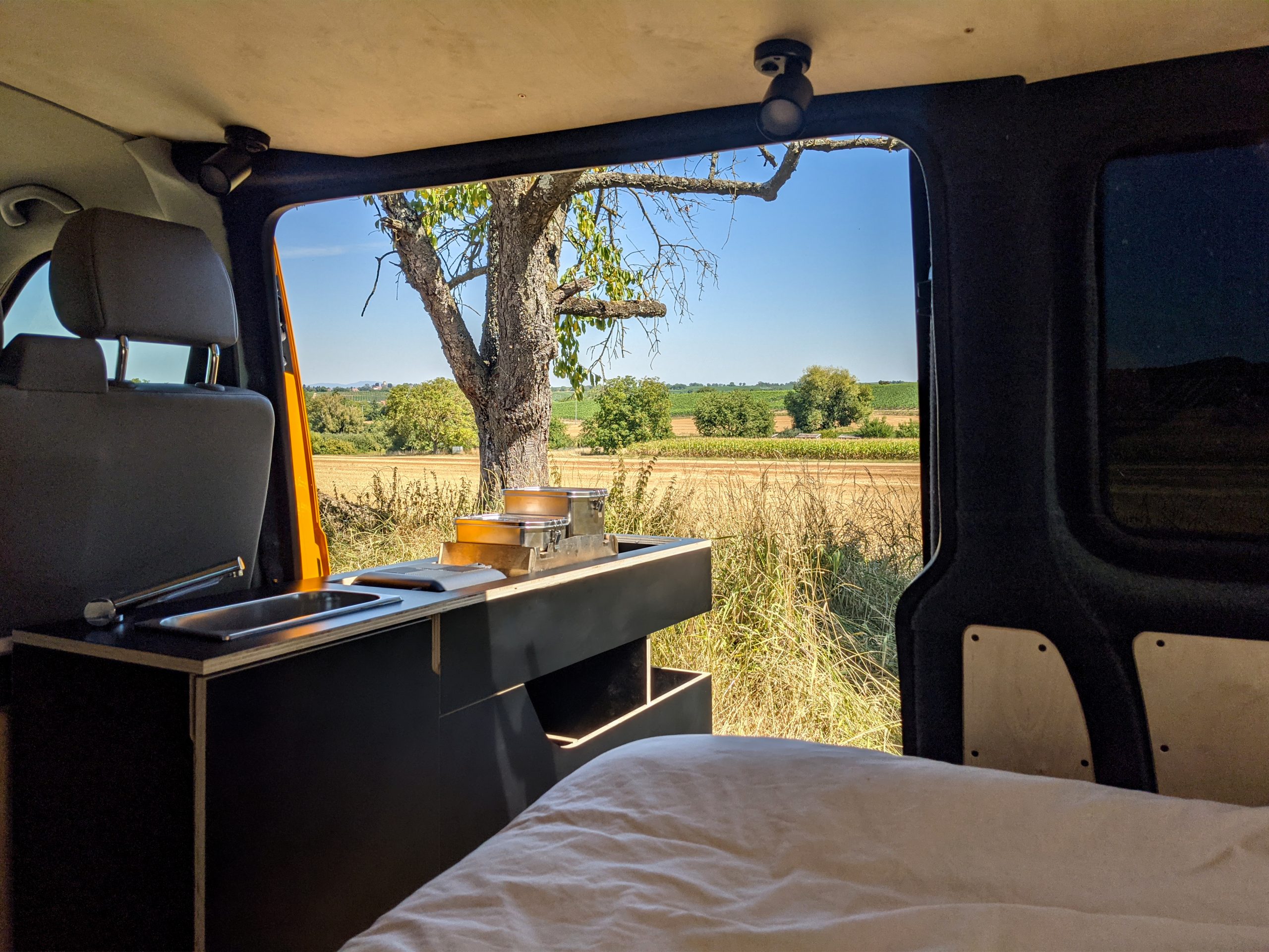 Vue d'intérieur d'un van